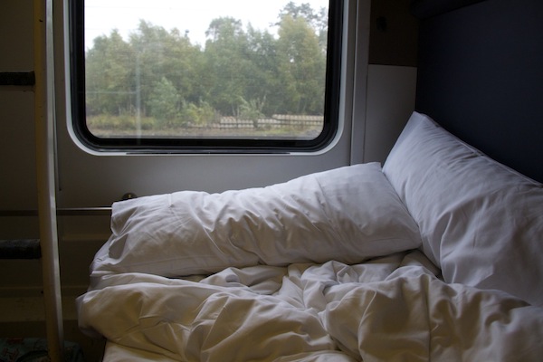 dormir num comboio internacional