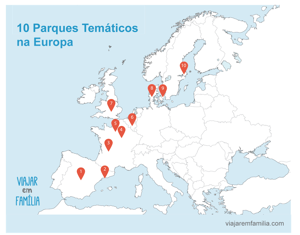 parques tematicos na europa mapa