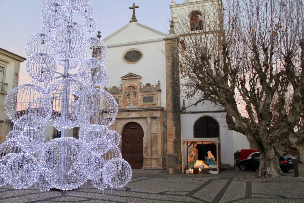 obidos vila natal 2017 arvore e presepio