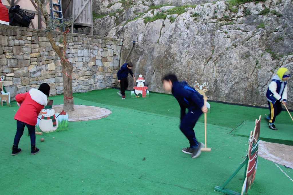 obidos vila natal 2017 mini-golfe